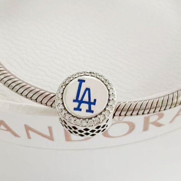 Pandora Los Angeles Dodgers Charm Color Ground Charm | - Picture 1 of 3